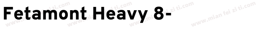 Fetamont Heavy 8字体转换